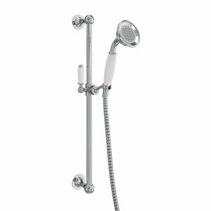 Melrose Traditional Riser Rail Kit Chrome and White