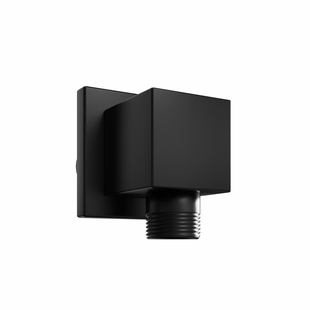 Beauly Square Outlet Elbow Matt Black