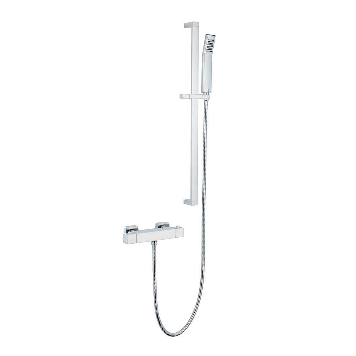 Kartell K-VIT Pure Thermostatic Bar Shower with Adjustable Slide Rail Kit